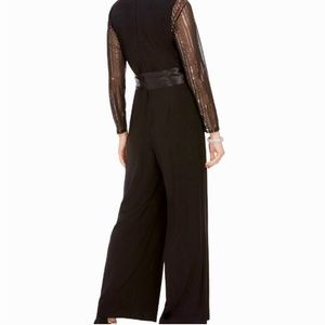 Wedding Comfy - dance in comfort! Sequin Sleeves Jump Suit